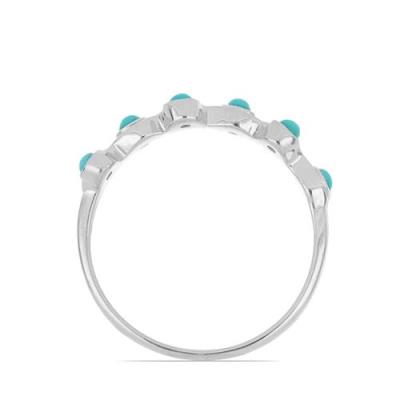 BUY 925 STERLING SILVER NATURAL TURQUOISE GEMSTONE RING